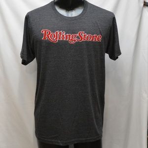 Rolling Stone Men's T-shirt w/ Red Velvet Letters